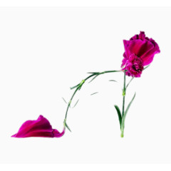 创意玫瑰花高跟鞋