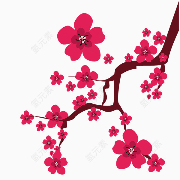 春节冬季梅花