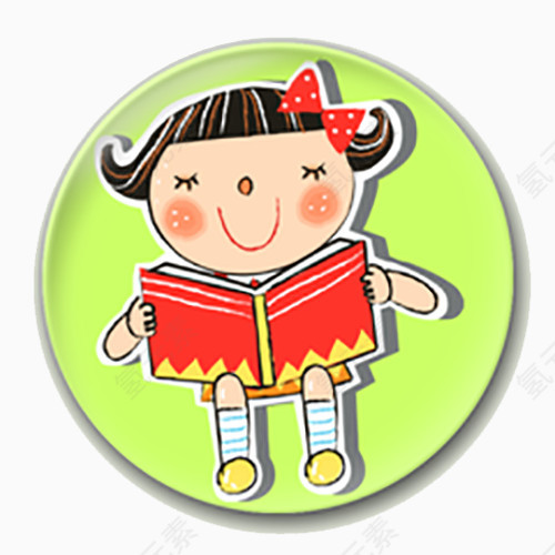 看书的小宝宝