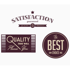 暗红复古贴纸矢量