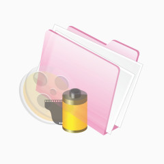 粉色电脑文件包图片