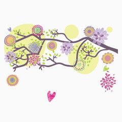 插画场景月上柳梢头