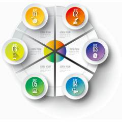 不规则图形信息分类ppt元素