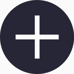 实心圆 - 加号