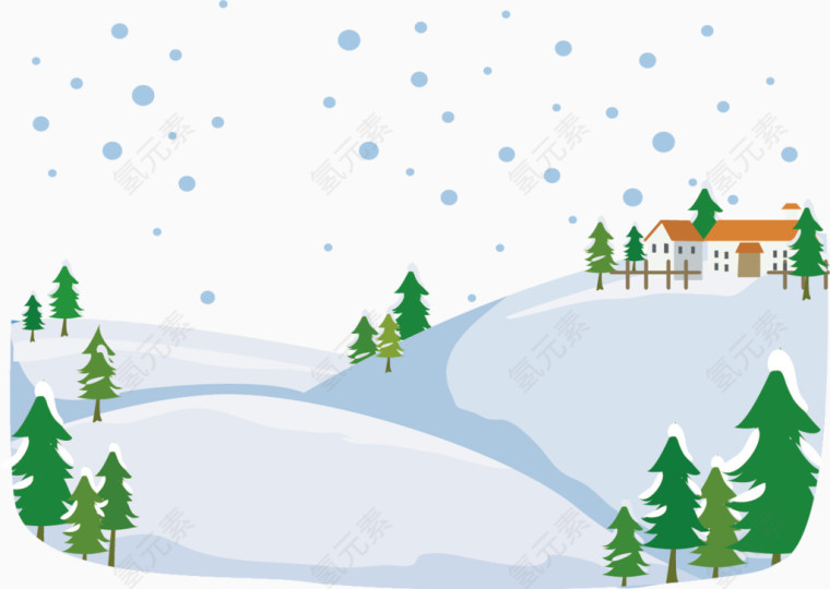 雪景冬天