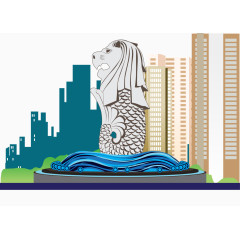 新加坡狮城城市场景