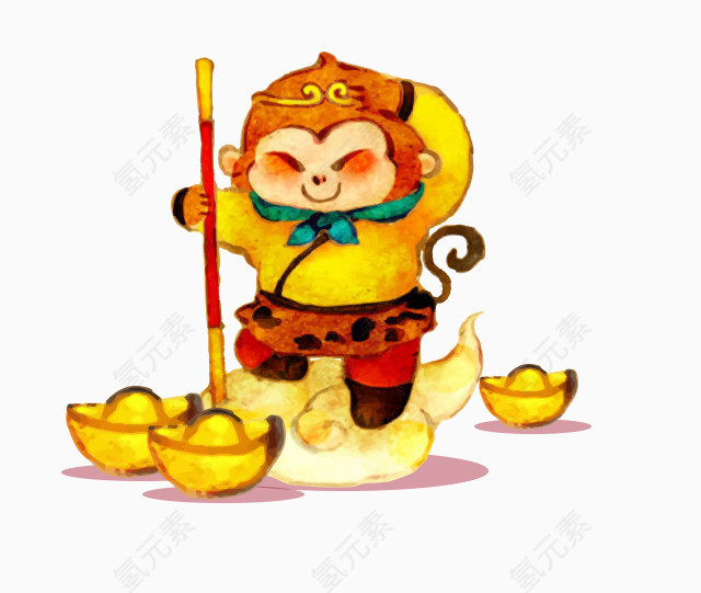 卡通猴子