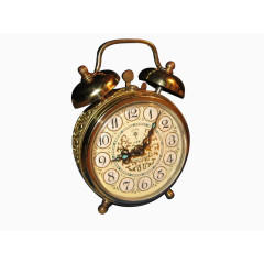 复古金属质感闹钟元素