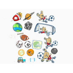 球类运动矢量图