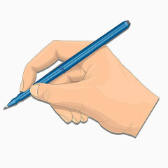 卡通握笔写字
