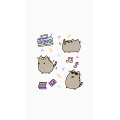 听音乐的宠物猫