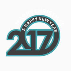 2017年新年矢量贺卡