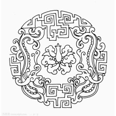 中国古老风格图腾