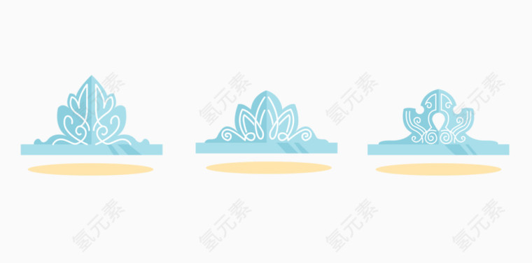 欧美花纹皇冠