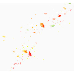 水彩花瓣飘落矢量素材手绘