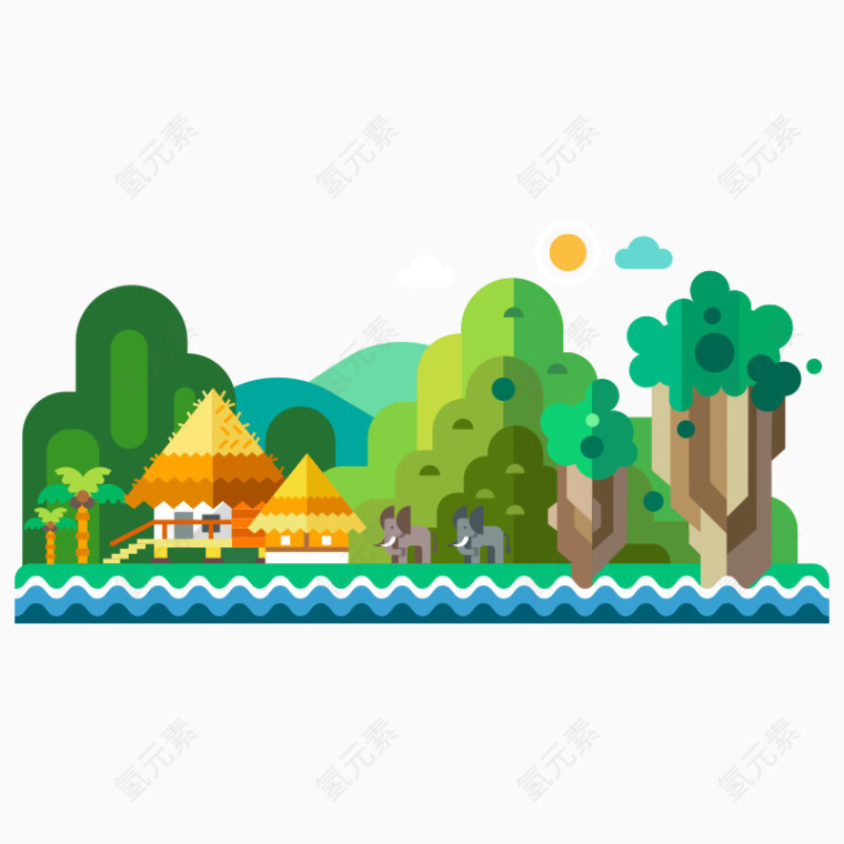 房子 扁平化建筑