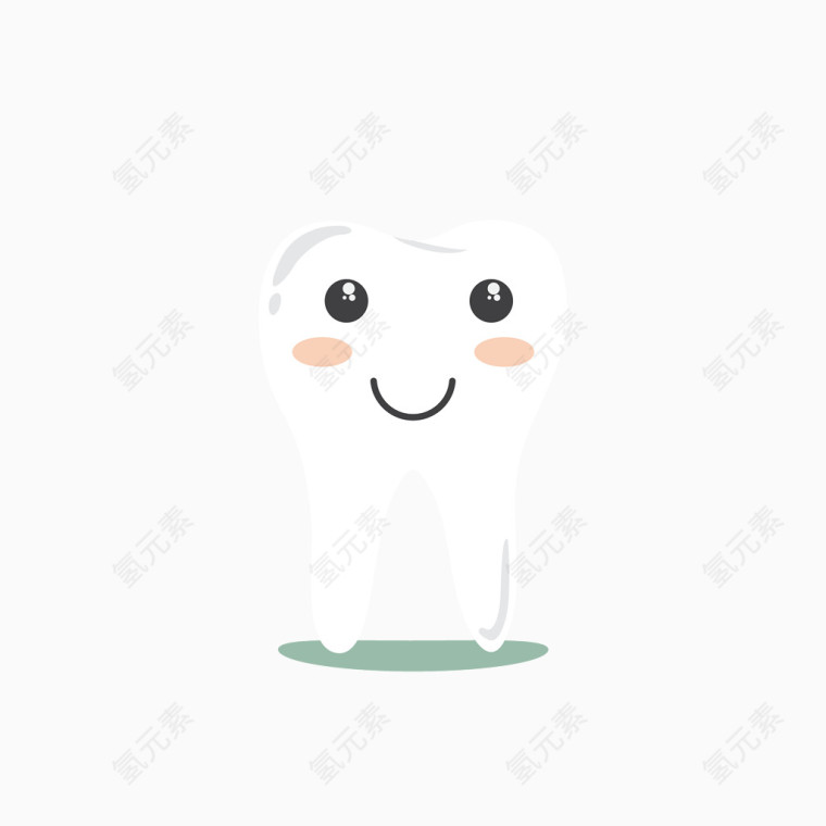 卡通牙齿