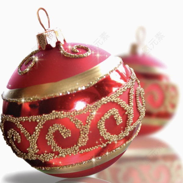 圣诞节红色圣诞球