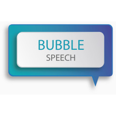 矢量时尚语言气泡素材