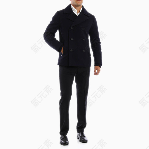 聚酯纤维双排扣外套