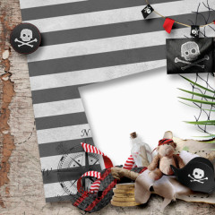 索马里海盗风格边框装饰