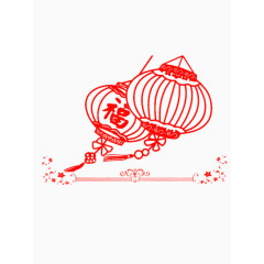 红色灯笼装饰背景