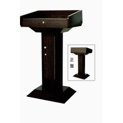 木质花纹演说台