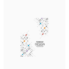 黑色线条几何背景