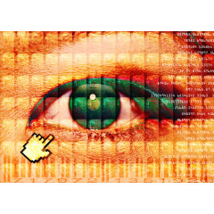 眼睛 数码 科技 未来  背景