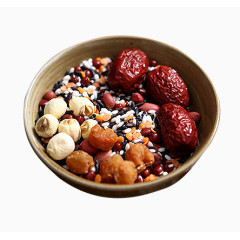 莲子红枣桂圆黑米