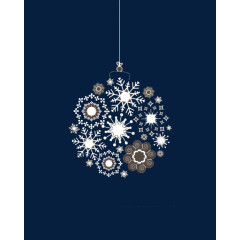 雪花挂坠免扣素材