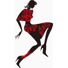 时尚潮流女性插画矢量素材