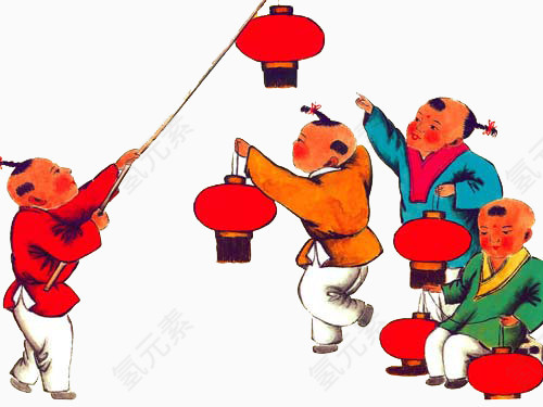 春节挂灯笼