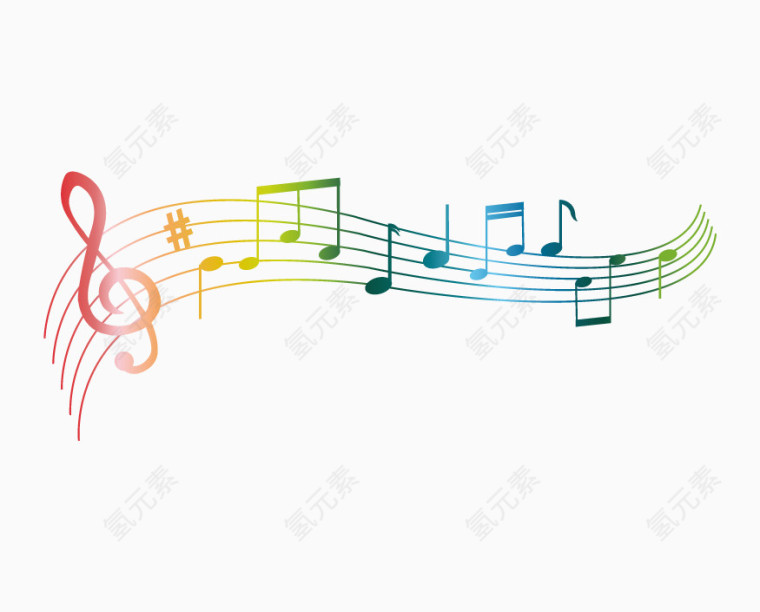 彩色音符