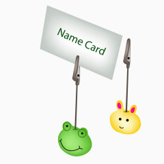 卡通名片夹素材