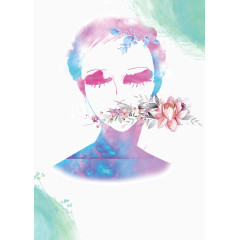 护肤品美女背景