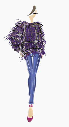 简约时尚女装插画设计