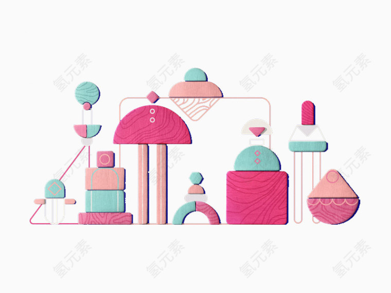 创意手工物件组合