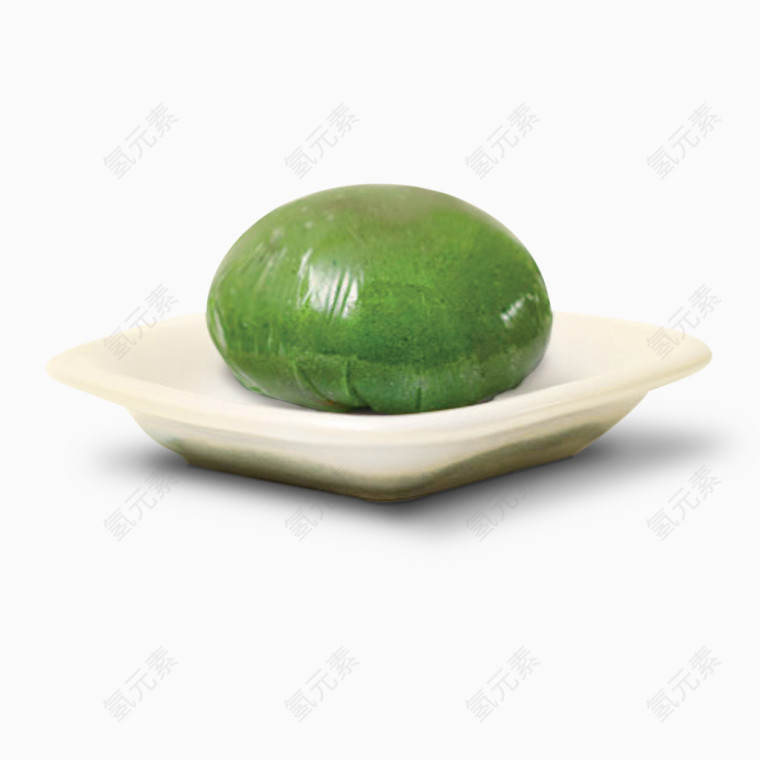 绿色艾叶糕点免费图片