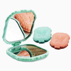 女性化妆盒子镜子