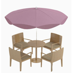 户外桌子和座椅