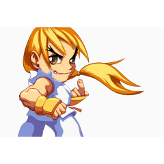 卡通拳击小男孩