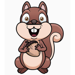 卡通小松鼠
