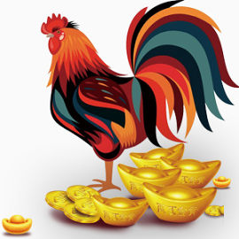 大红公鸡