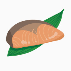 卡通三文鱼刺身