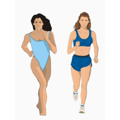 女子跑步图片高清免扣素材