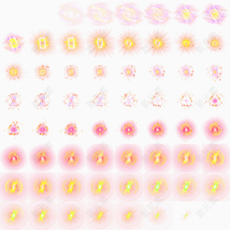 裂 渐变元素集合