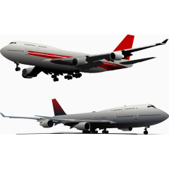 矢量图波音飞机