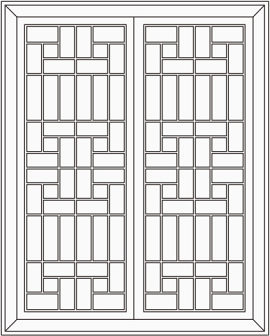 传统古典中式窗