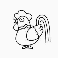 十二生肖简约鸡